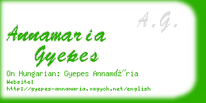 annamaria gyepes business card
